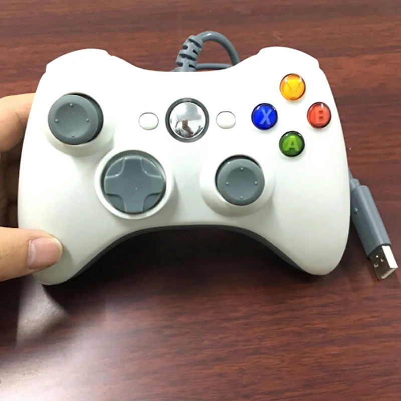 Beste 1 st USB Wired Gamepad Voor Xbox 360 Controller Joystick Voor Offici euml;le Microsoft PC Controller Voor Windows 7 8 10