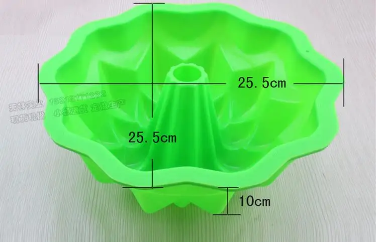 Мягкие еда класс 100% силиконовые формы для торта большой восьмиугольник цветочный горшок Muffin форма для желе пудинг выпечки E165