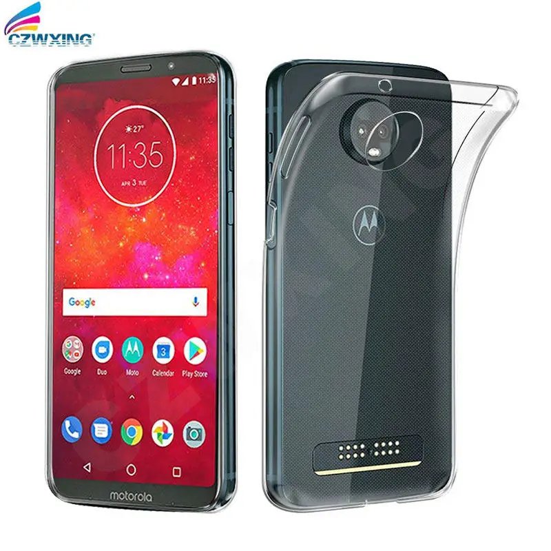 Для Motorola Moto Z3 Play чехол Z3Play силиконовый прозрачный Футляр TPU для телефона Z 3 XT1929