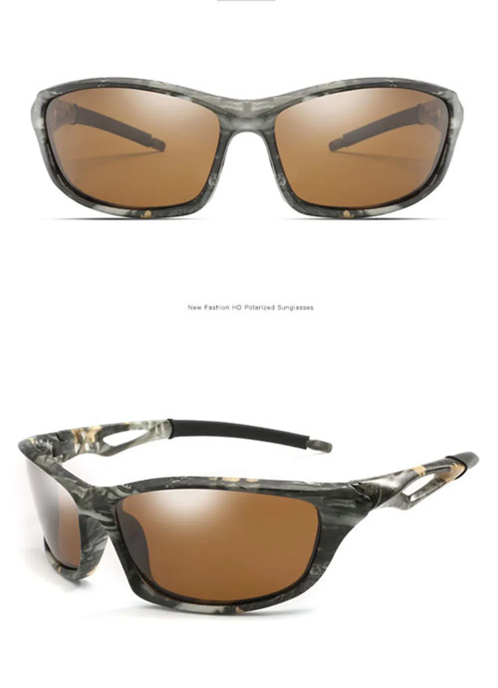 Тактические камуфляжные поляризованные солнцезащитные очки для рыбалки, альпинизма, бега, охоты, камуфляжные спортивные очки, очки для рыбалки, UV400