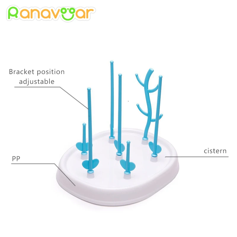 Useful Baby Bottle Drying Rack Simple Tree Shape Cleaning Dryer Drainer Detachable Useful Infant Milk Cup Nipple Pacifier Holder