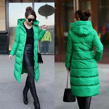 women jacket women winter coat Winter New Korean Slim Hooded Long down jacket free shipping