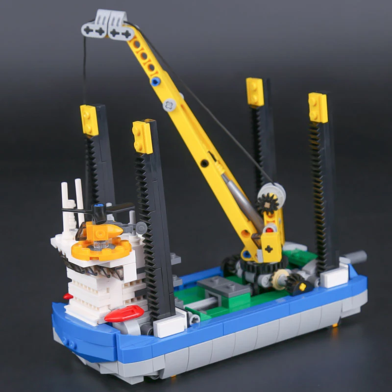 Borkum Riffgrund ветровой турбины строительные блоки совместимы с Lego 4002015 Creator expert
