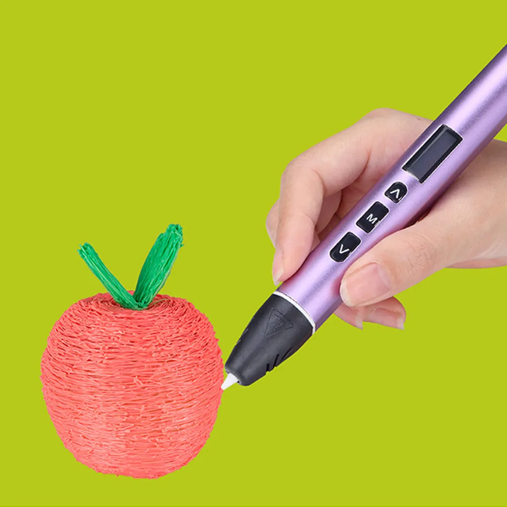 

3D Printing Pen OLED Display Support PLA PCL Modes Easy Operation Print Pens for Gifts XJ66