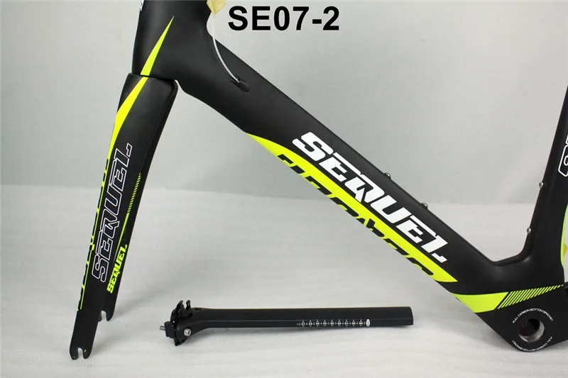 Flash Deal 2019 Seuqel DCRF07 carbon bike road frame T800 BB30/BSA OEM color carbon bicycle frame for high people 5 Flash Deal 2019 Seuqel DCRF07 carbon bike road frame T800 BB30/BSA OEM color carbon bicycle frame for high people 5
