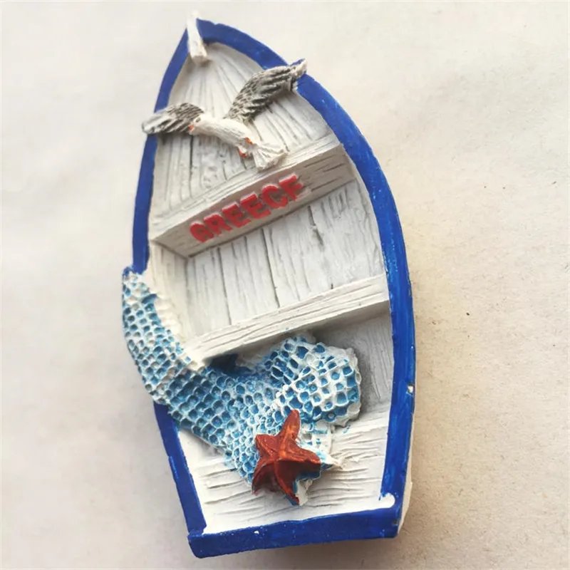 Lychee Greece Crete Island Fridge Magnets Fishing Boat Design Refrigerator Magnetic Sticker Home Decoration Travel Souvenirs Lychee Greece Crete Island Fridge Magnets Fishing Boat Design Refrigerator Magnetic Sticker Home Decoration Travel Souvenirs
