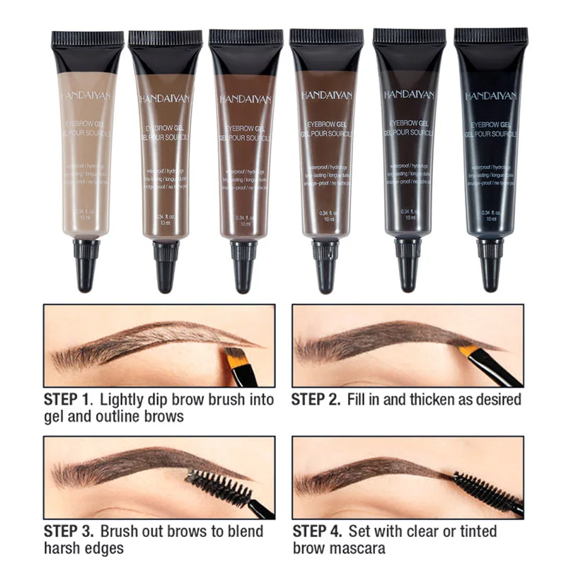 Tattoo Paint Eyebrow Gel Eyebrow Makeup Kit Waterproof Eye Brows Tint Creamy with Brush Eyebrow Enhance Tool Eye Makeup SK88 Tattoo Paint Eyebrow Gel Eyebrow Makeup Kit Waterproof Eye Brows Tint Creamy with Brush Eyebrow Enhance Tool Eye Makeup SK88
