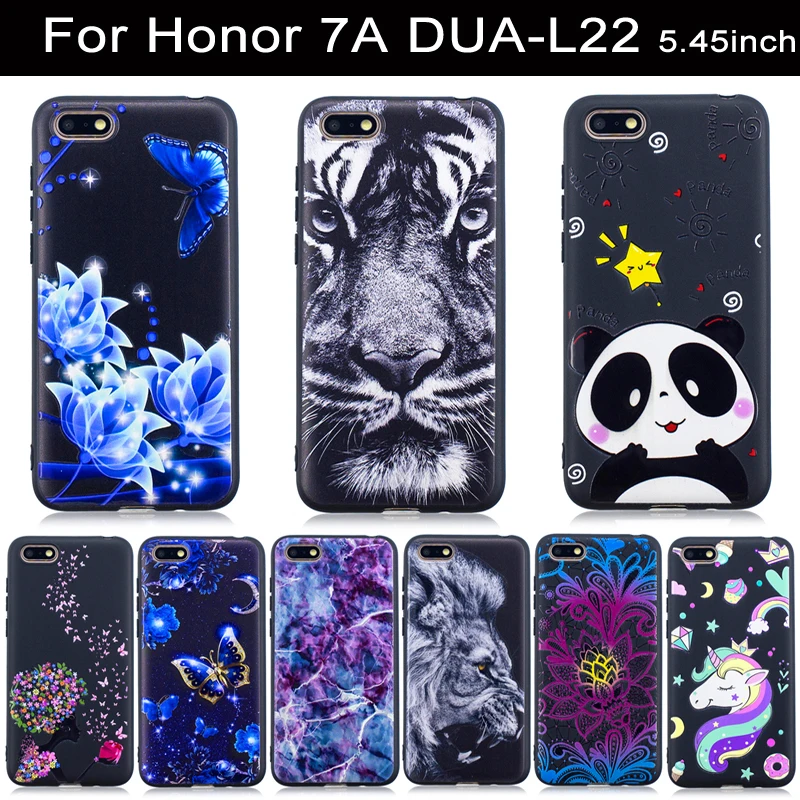 Чехол для Honor 7A huawei 7 A DUA-L22 RU версия 5 45 дюймов Задняя крышка Мягкий силиконовый 3D