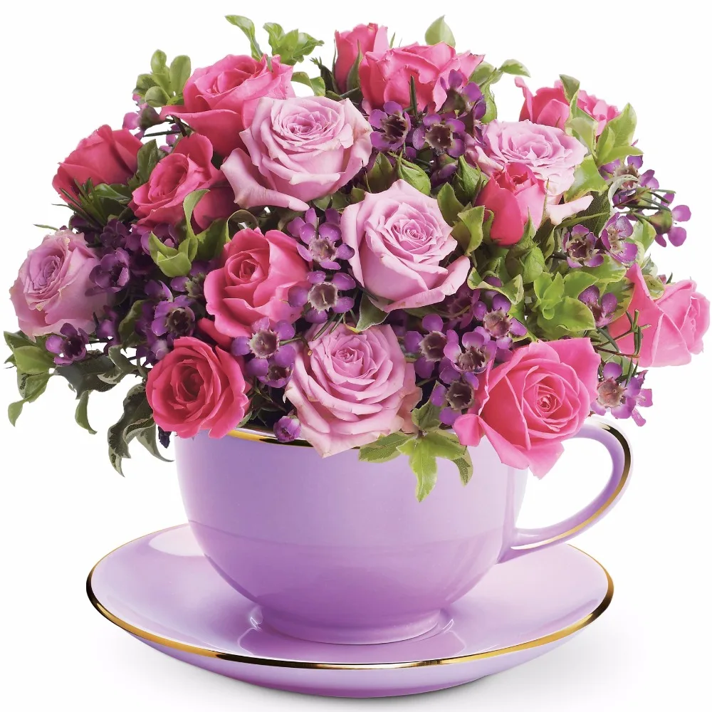 

5D DIY Diamond Painting Cross Stitch Painting Diamond Embroidery Coffee Cup And Rose Flowers Full Resin Needlework Home Decor