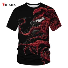Harajuku T Shirt Stylish Men Women Marvel T-shirt 3D Printed T-shirts Casual Cartoons Shirt Summer T Shirt Tees Tops stylish monkey king printed t shirt and pencil pants twinset for women