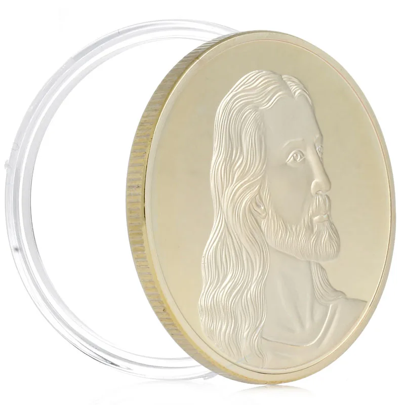 

New Jesus The Last Supper Commemorative Silver Gold Plated Coin Art Collection Gifts