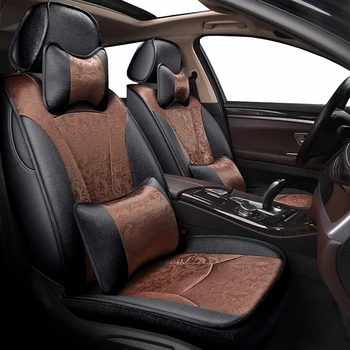 

New Custom auto Car seat covers For Volvo S60L V40 V60 S60 XC60 XC90 XC60 C70 s80 s40 auto accessories car styling 3D Black