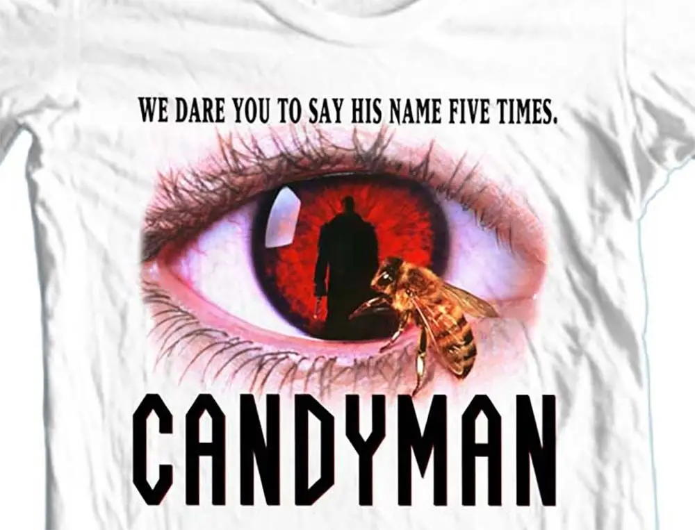 Футболка Candyman в стиле ретро с героями мультфильма ужас 80 лет 100% хлопок футболка