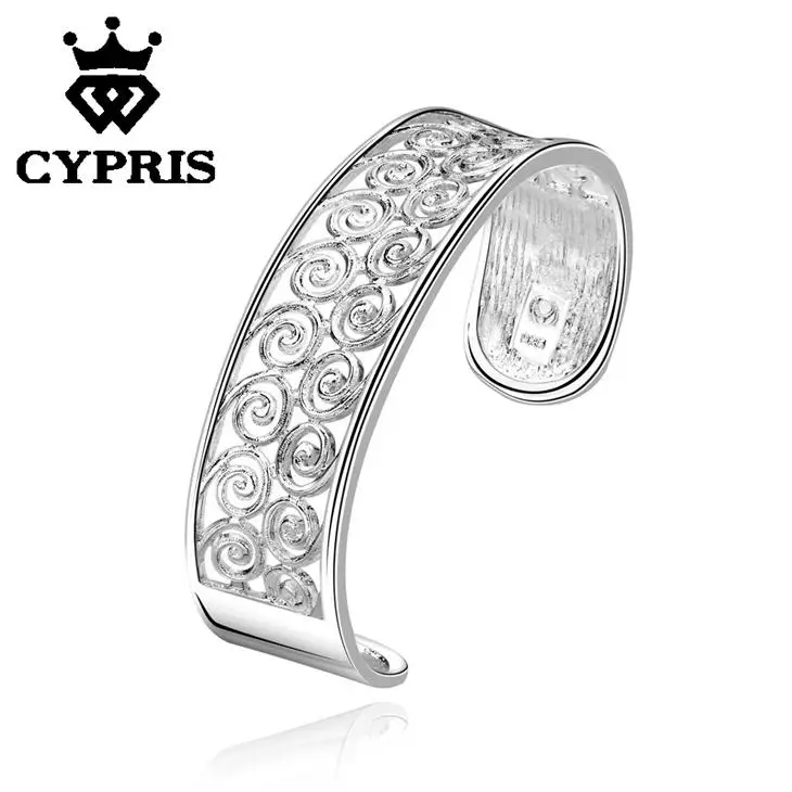 B220 novel style sterling pure women lady mother heavy bangle hot Trendy Classic Silver Plating Bangle Wholesale Price 925 | Украшения и