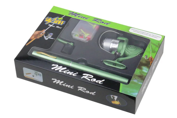 Medidor de Fibra de Vidro Caixa de Presente de Mini Vara de Pesca Vara de Pesca do Mar Emmrod Reforçada Plástico Caneta Portátil do Mar Frete Grátis 1 21 Esporte e Lazer