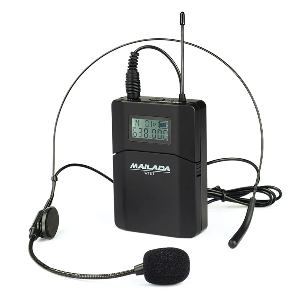 

WT8-T UHF 638-648MHz Wireless Transmitter Tour Guide system for Church Teaching Travel Simultaneous Interpretation F1432