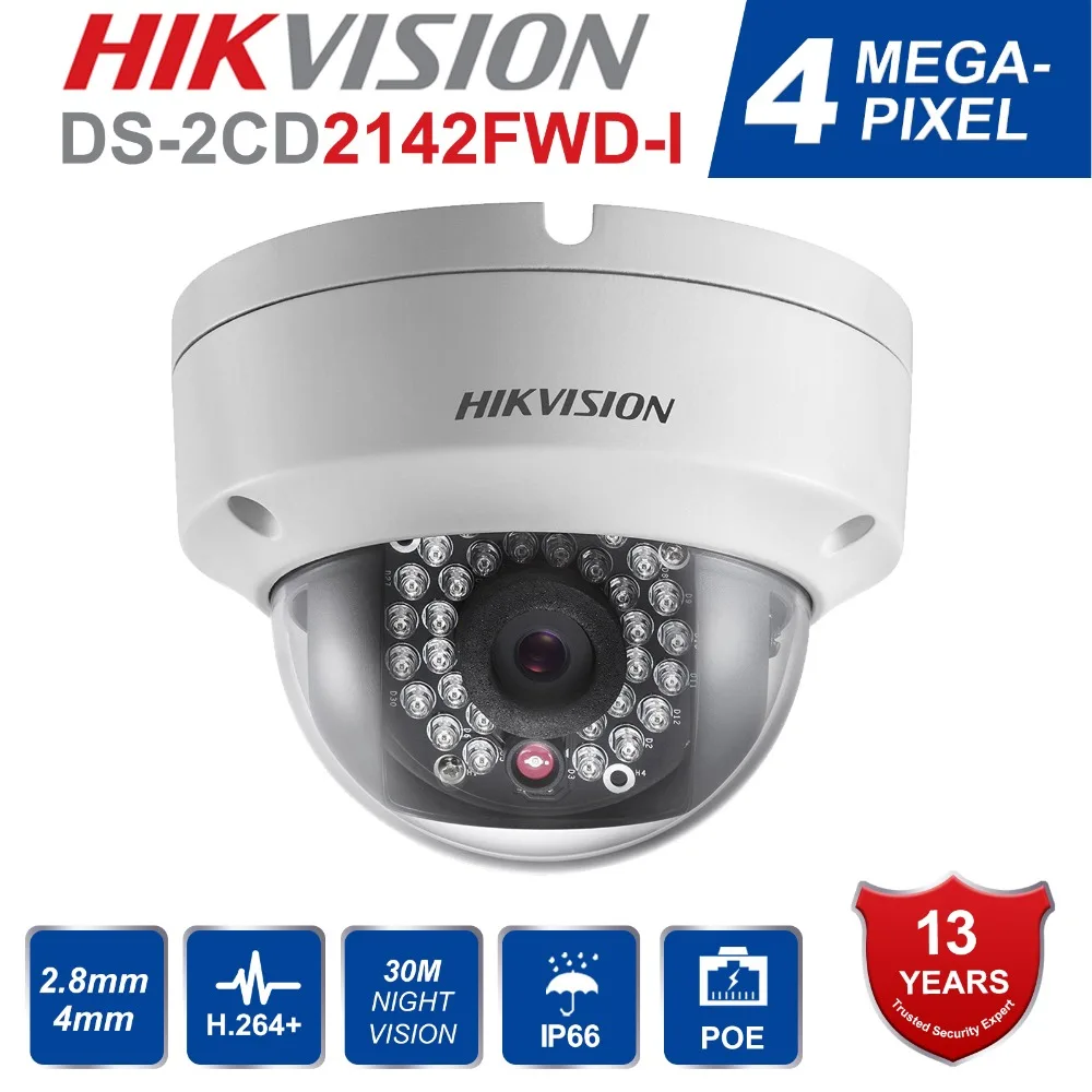 Achat D origine Hik DS 2CD2142FWD I poe IP Caméra Onvif Dôme cctv Cam cam module Intérieur Extérieur Caméra de Sécurité ds 2cd2142fwd i
