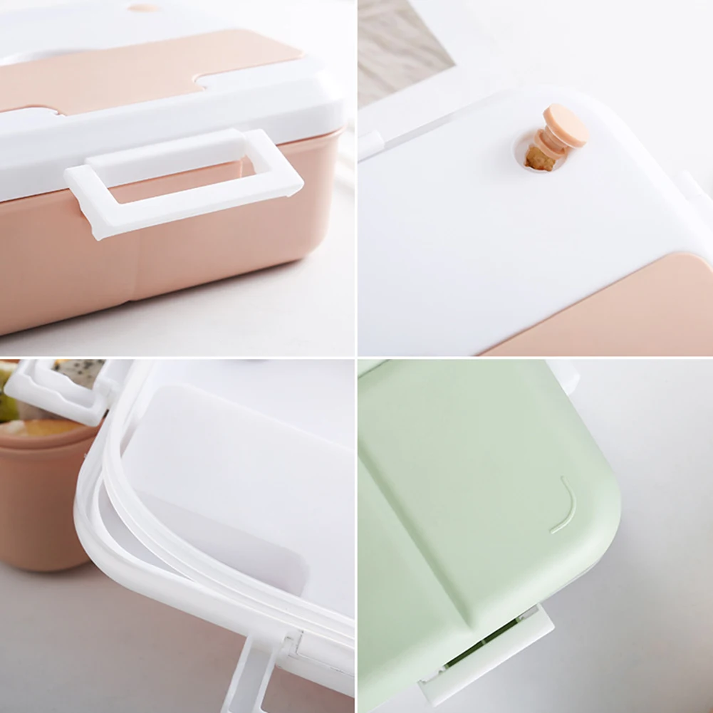 3 сетки портативный изолированный микроволновый Ланч-бокс для хранения еды Bento box контейнер для еды офисный для пикника школьная посуда Ланч-бокс