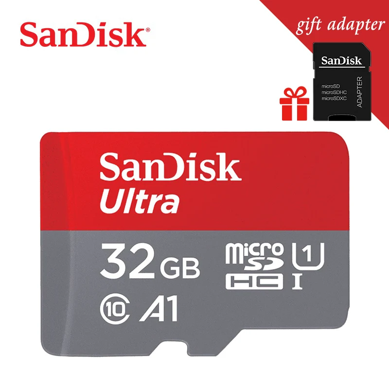 Карта Micro SD SanDisk 16 гб 32 гб 64 гб 128 гб 200 гб 256 гб 400 гб карта памяти C10 U1 A1 флэш-карта памяти Micro SD - Емкость: 32 Гб
