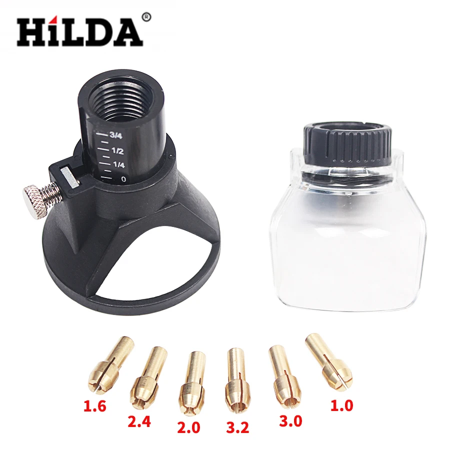 HILDA 8 шт. Dremel специальный локатор для дрели Рог A550 щит поворотный инструмент крепления Аксессуары Dremel с латунным цанговым патроном