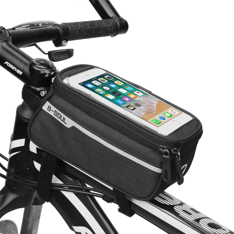 Frame Bike Bag With Waterproof Touch Screen Bicycle Handbar Bicycle Bags Cycling Bike Frame 6 Inch Phone Bag Holder Pbike Bag 2 Bicycle Bags Panniers Aliexpress