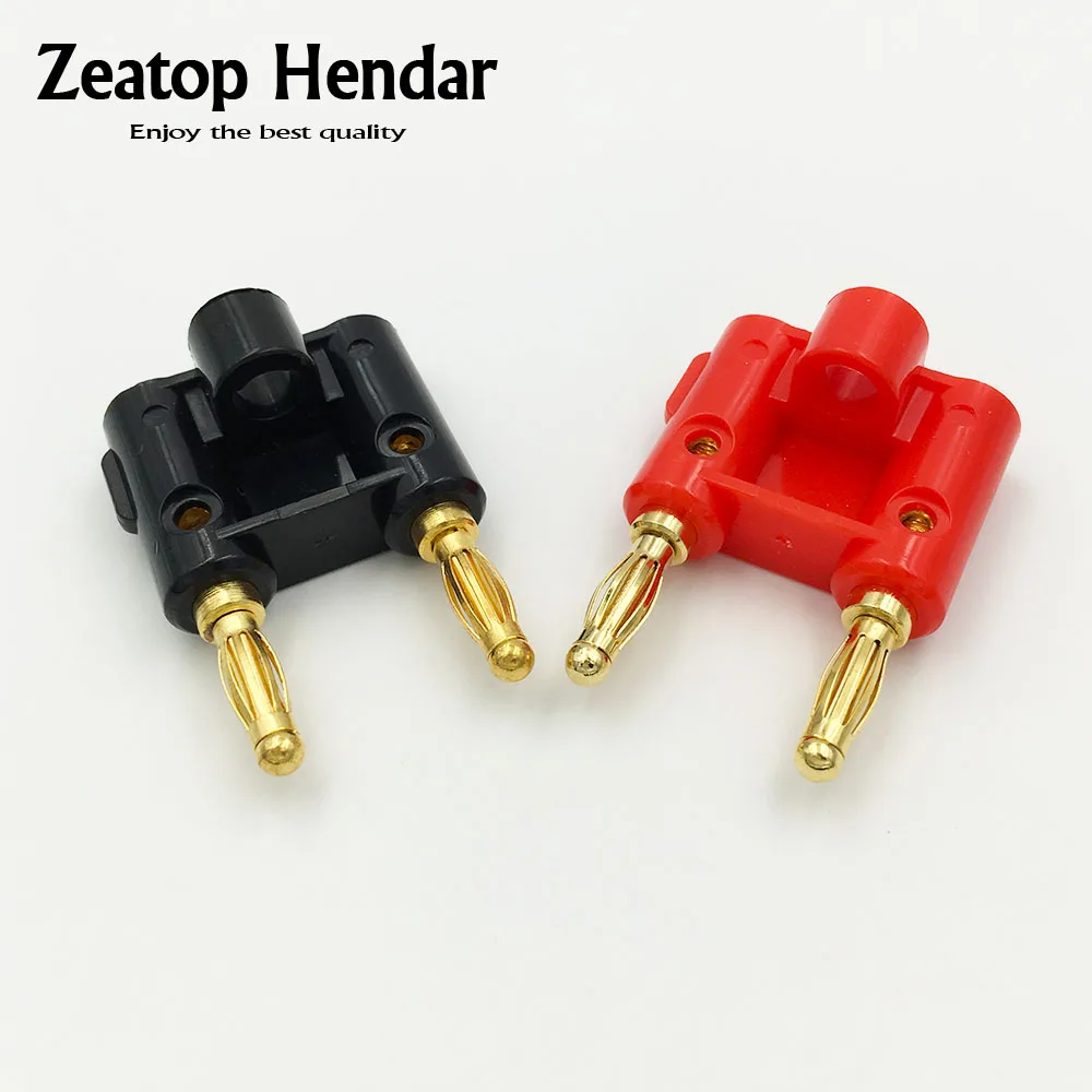Buy 10Pcs Gold Gilded Double 4mm Banana Plug for