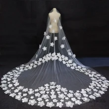 Новинка года; белая и слоновая кость; свадебная вуаль в форме сердца в форме цветка; длинный абзац; свадебная вуаль; скрытая