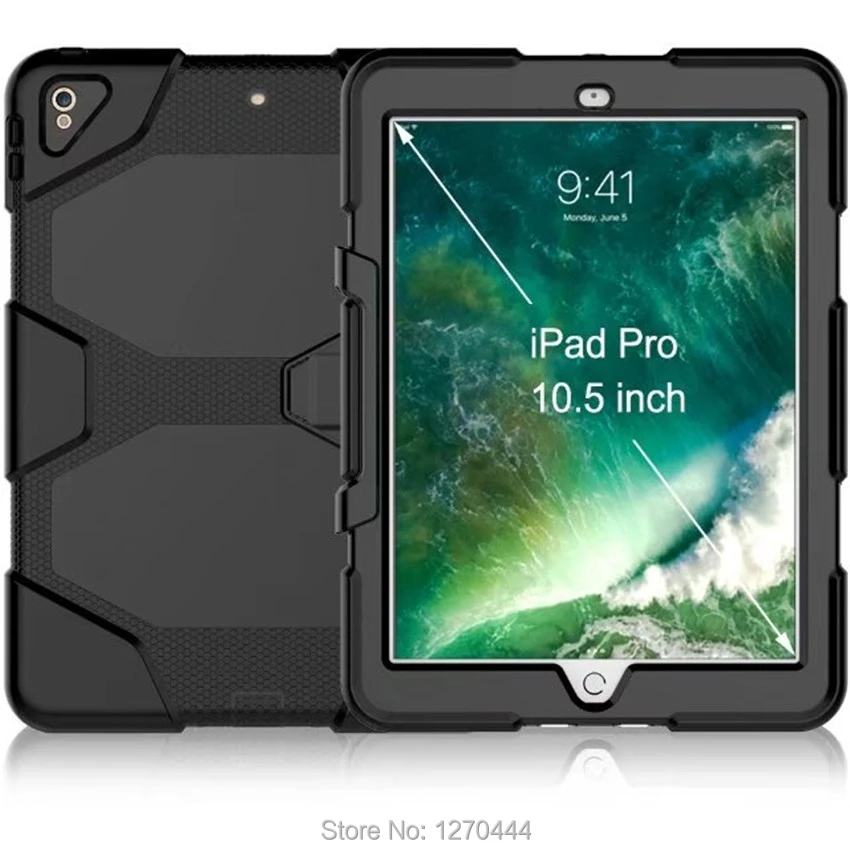 For Ipad Pro 10 5 2017 Ipad Air 3 10 5 2019 Shockproof Hard Case Military Heavy Duty Silicone Pc Rugged Stand Protective Cover Rugged Tablet Cover Tablet Case Covertablet Cover Aliexpress