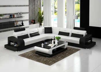 

0413-G8005B New arrival living room sofa genuine leather sofa set