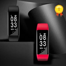 Дизайн Беспроводной BT фитнес-трекер Смарт-браслет Фитнес трекер с сердечного ритма в режиме реального IP68, выдерживающие погружение до 30 метров Глубокий из водонепроницаемого материала
