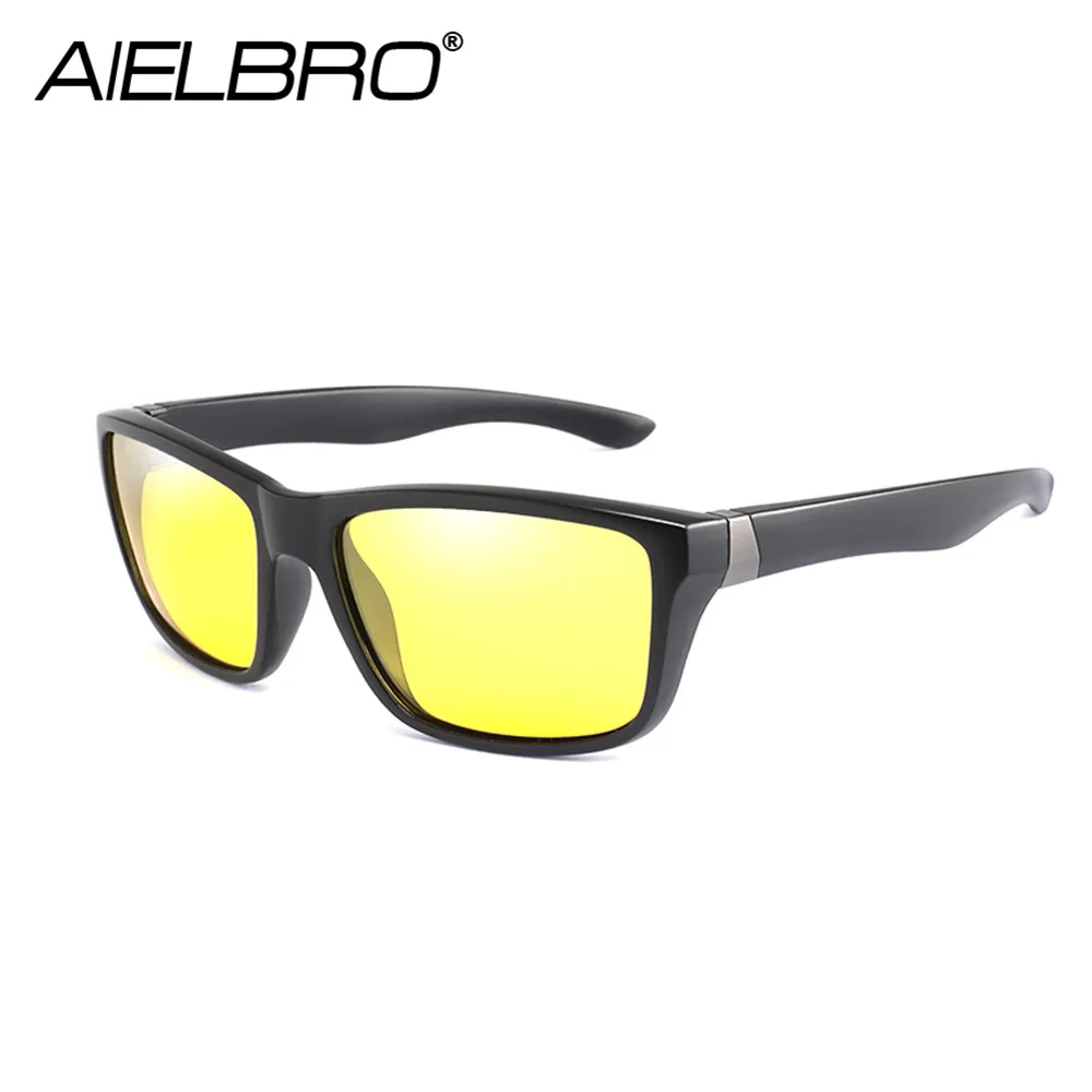 Мужские очки для вождения автомобиля, поляризованные очки ночного видения, UV400, солнцезащитные очки для мужчин, для велоспорта, вождения, солнцезащитные очки, Ретро стиль, gafas de sol