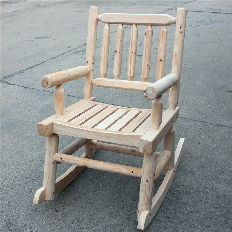 O Envio gratuito de madeira ao ar livre mobiliário cadeira de praia de dobramento de campismo único braço de balanço roqueiro 2017new assento plano