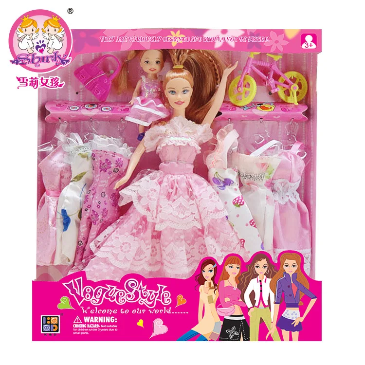 2015 hot Dressup for font b Barbie b font font b dolls b font princess wedding