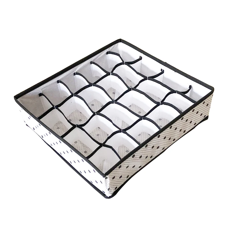 3PCS/SET Foldable Underwear Organizer Bra Tie Scarf Clothes Storage Box Container Wardrobe Closet Organizer Drawer Dividers Case