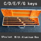 5Pcs/set Bamboo Flute Professional Woodwind Musical Instrument Chinese Dizi Transverse Flauta C/D/E/F/G With Aluminum Alloy Case