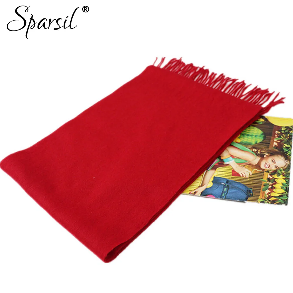 

Christmas Gifts New Women's Thermal Cashmere Knitted Scarves Autumn Winter Solid Color Soft Comfortable Tassels Bufandas C84