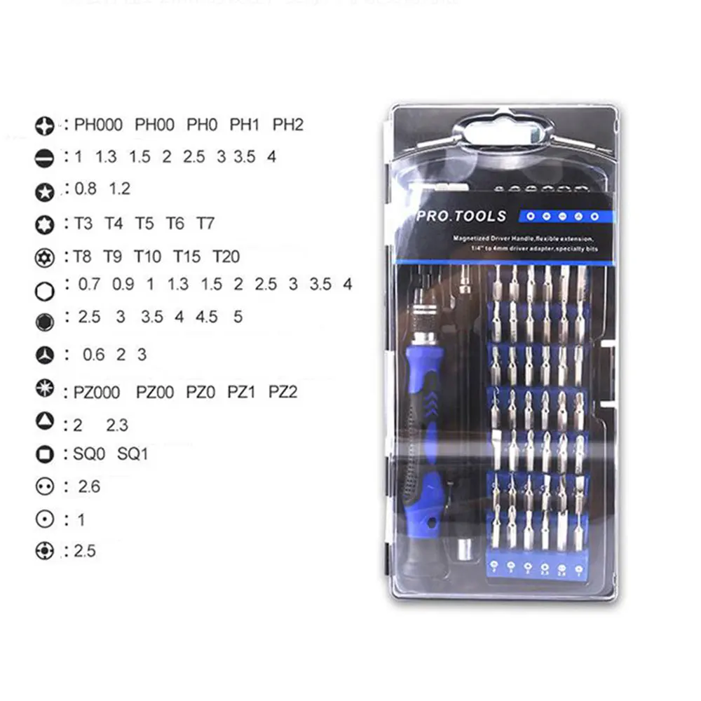80 в 1 с 56 бит Набор отверток с набор магнитных отверток 56 бит Инструменты для ремонта iPhone 7 macbook PC телефон ручные инструменты - Цвет: 60 in 1 set