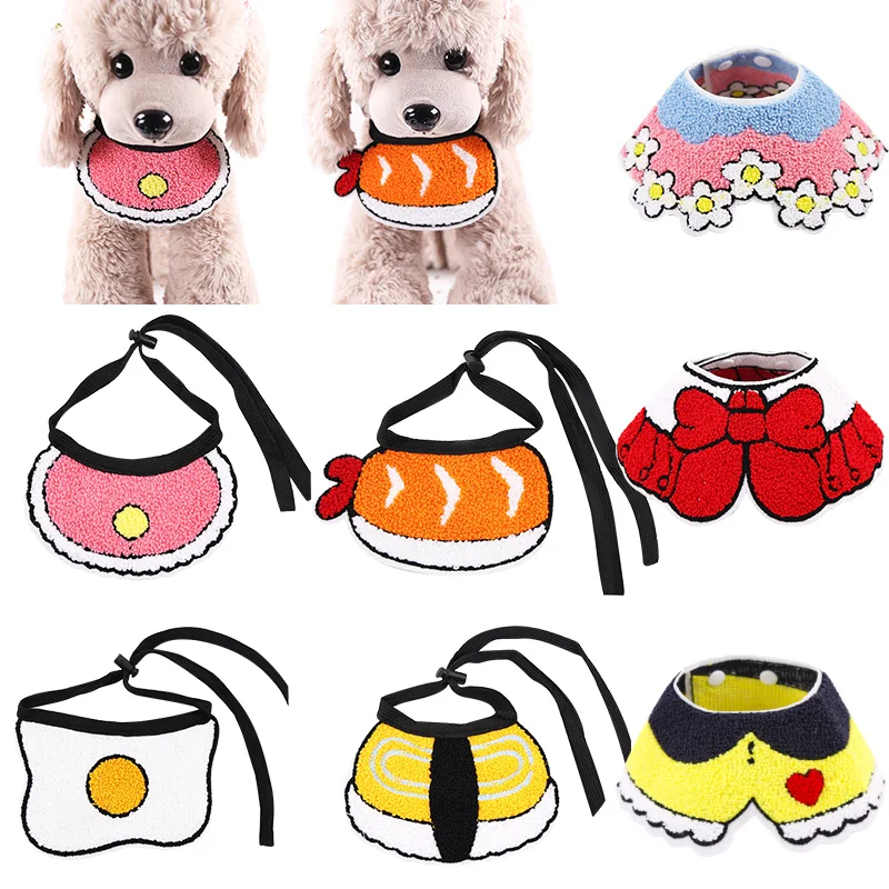 

Cat Dog Bandana Bibs For Dogs Scarf Collar Adjustable Pet Cute Neckerchief Scarf Waterproof Saliva Towel For Cats Dog Puppy 35