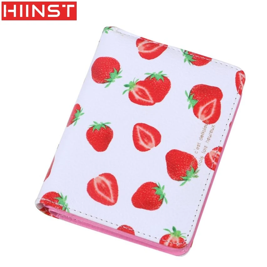 Модные женские туфли Симпатичные Клубника Фрукты денежных Card Case Сумочка Сумка