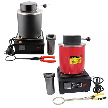 2KG Electric Melting Furnace Gold Silver Copper Smelter 1100C 220V 220v 2kg gold copper silver aluminum iron steel mini goldsmith melting furnace mini gold melting furnace gold melting stove joy