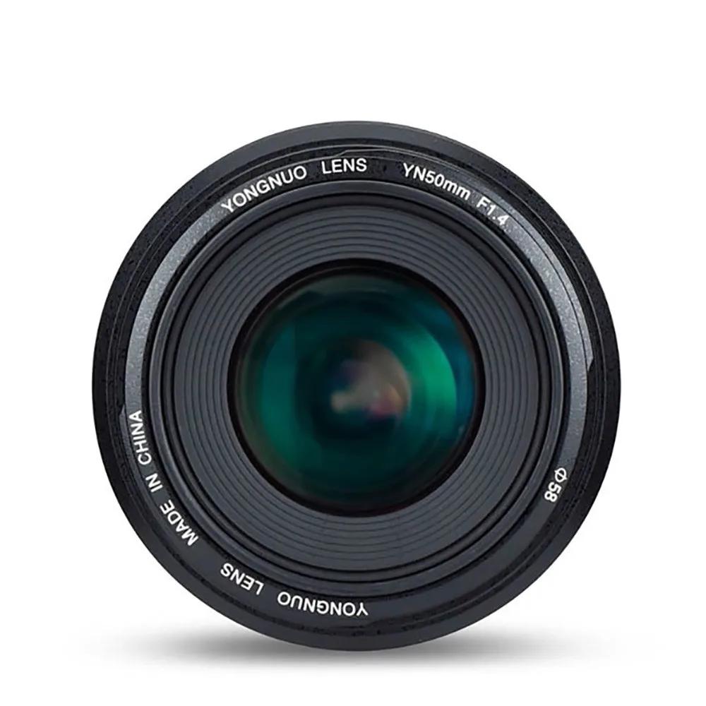Стандартный основной объектив YONGNUO YN 50 мм F1.4N E AF/MF для Nikon D7500 D7200 D7100 D5600 D5500 D5300 D5200