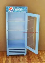 Mini dollhouse Clay Scene with mini shop refrigerator model empty box