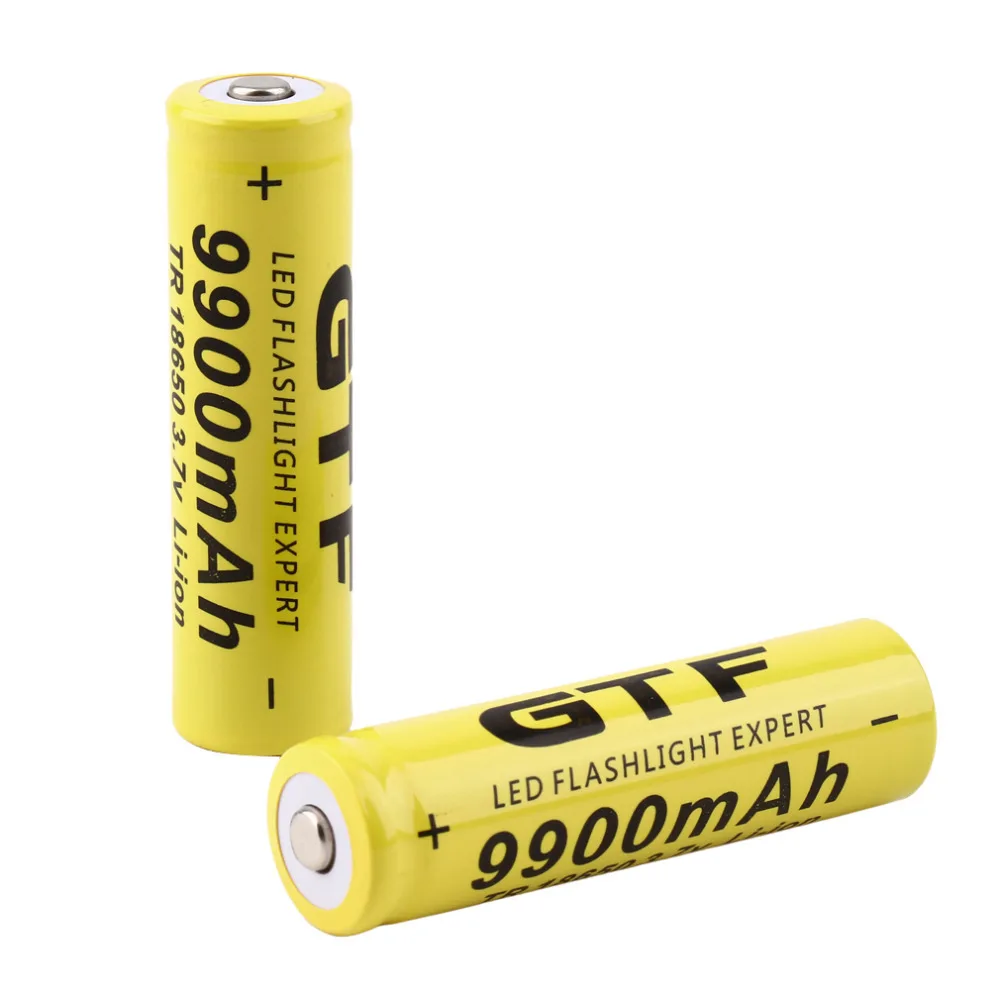 

Good Selling 2PCS TR 18650 3.7V 9900mAh Capacity Rechargeable Li-ion Battery for LED Flashlight Newest Arrival Batteries