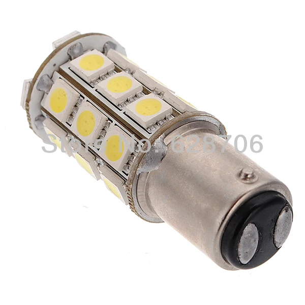 2x1157 BAY15D P21/5 Вт 5050 SMD 27 светодиодный стоп сигнал для автомобиля лампа 12 В чистый