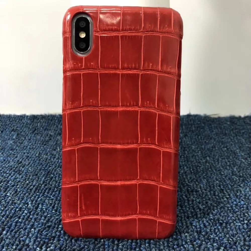Новинка для iphone X XS Max XR роскошный настоящий натуральный крокодиловый аллигатор кожа живота натуральная кожа чехол для телефона