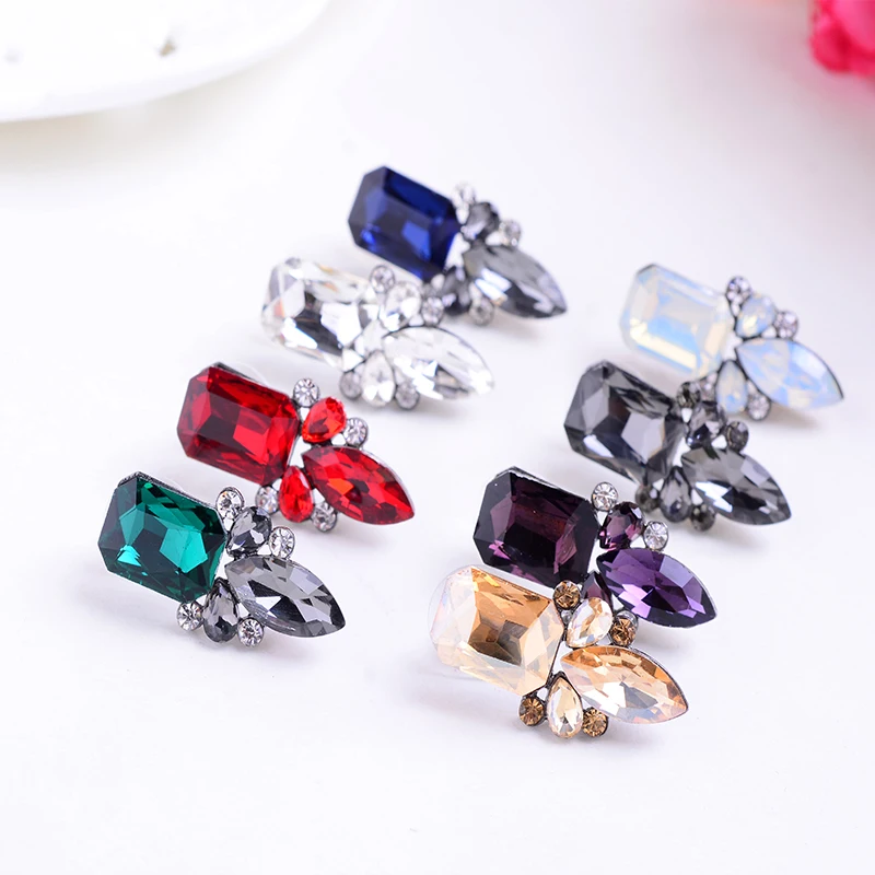 Женские серьги гвоздики с кристаллами 8 цветов|stud earrings|stud earrings for womenearrings women |
