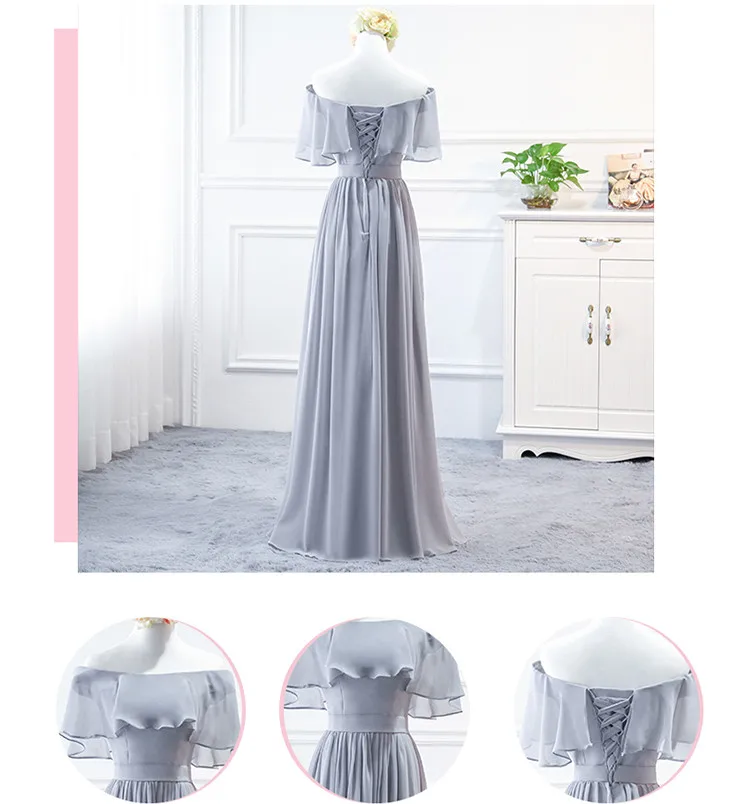 Robe De Soriee Новое шифоновое платье подружки невесты длинное обтягивающее на бретельках элегантное платье для банкета невесты Robe Soiree Longue