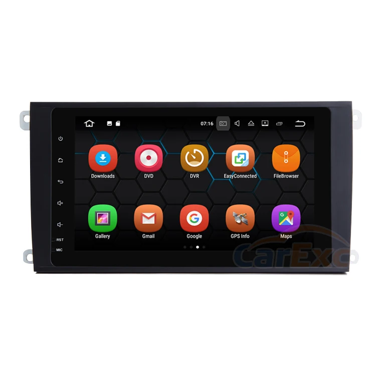 HD Touch Screen Android 7.1 OS 1 DIN Car Multimedia Player For Porsche