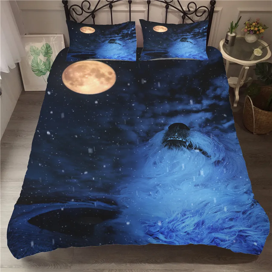 

A Bedding Set 3D Printed Duvet Cover Bed Set Snow Scene Home Textiles for Adults Bedclothes with Pillowcase #XUE02