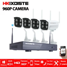 4CH IR HD Home Security Wifi Wireless IP Camera System 960P CCTV SET Outdoor Wifi Cameras Video NVR Surveillance CCTV KIT